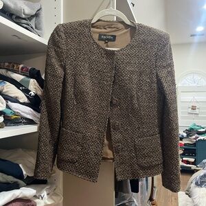 Escada Women's Textured Brown Blazer